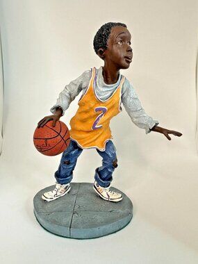 Duncan Royale " A Little Magic" Basketball Figurine. NWOT